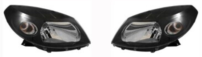 REPLACEMENT HEAD LMAP (BLACK) SANDERO STEPWAY LH, 2008-, FOR RENAULT DACIA SANDERO