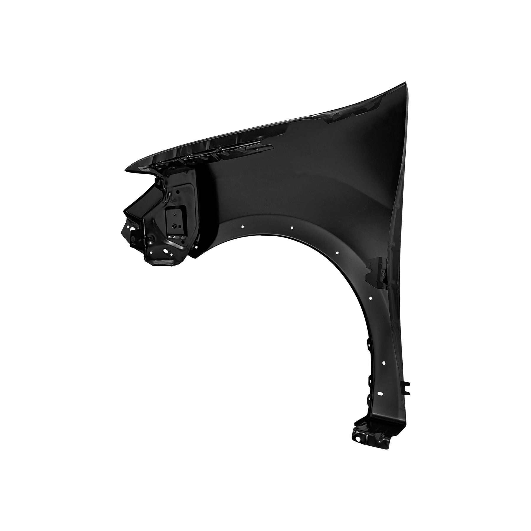 REPLACEMENT FRONT FENDER RH(WITHOUT LAMP HOLE AND WITH RIM HOLE), 2013, FOR DACIA LOGAN, 631004482R, (STEEL)
