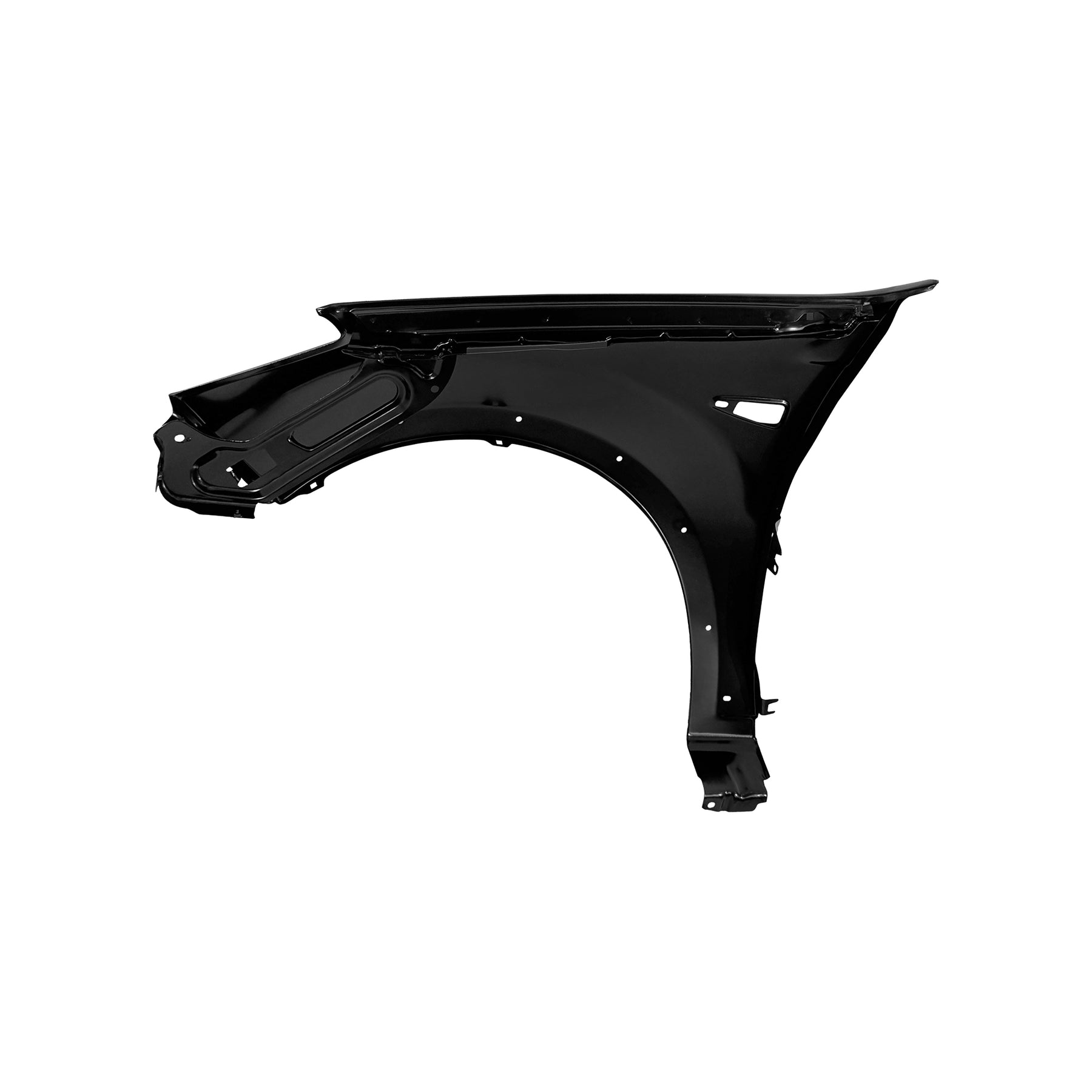 REPLACEMENT FRONT FENDER RH(WITH LAMP HOLE AND RIM HOLE), 2009-, FOR DACIA STEPWAY