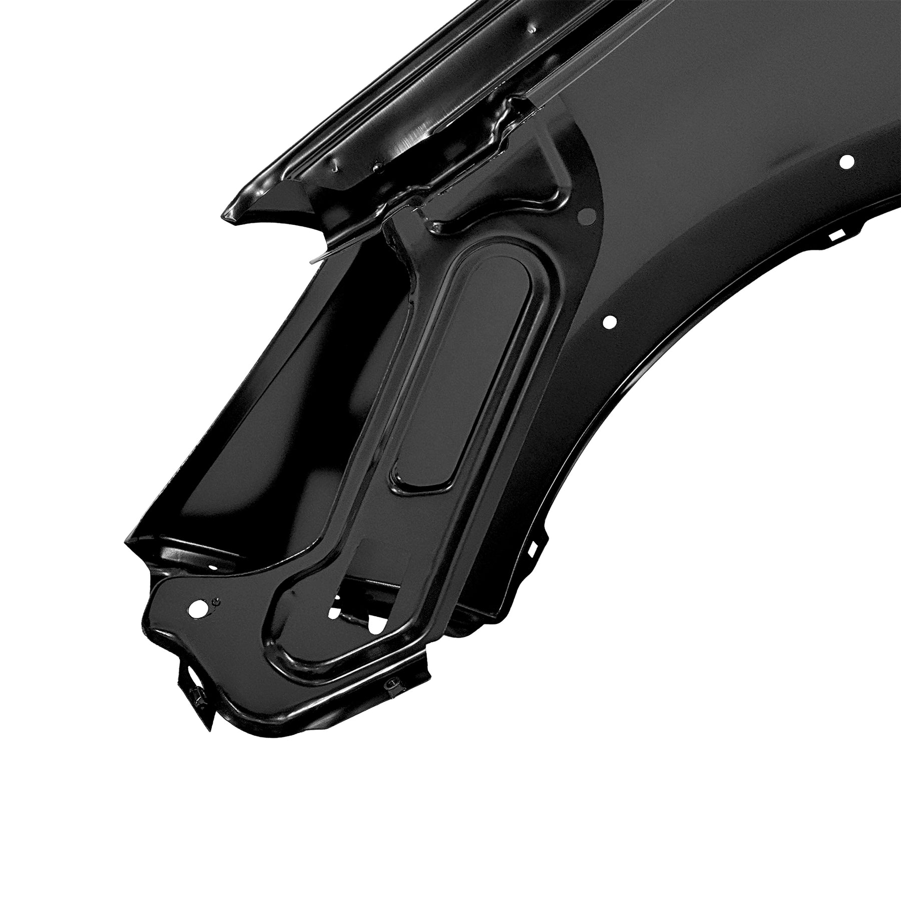REPLACEMENT FRONT FENDER RH(WITH LAMP HOLE AND RIM HOLE), 2009-, FOR DACIA STEPWAY