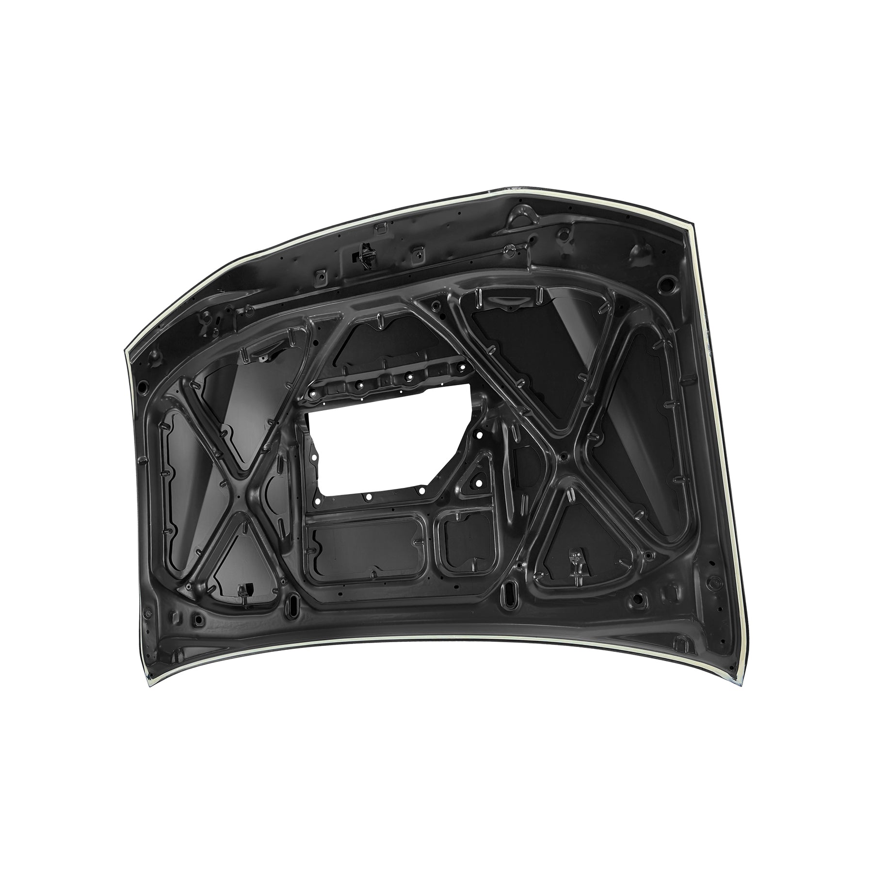 REPLACEMENT HOOD W HOLE, 2012, FOR TOYOTA FORTUNER, 67001-60490, (STEEL)