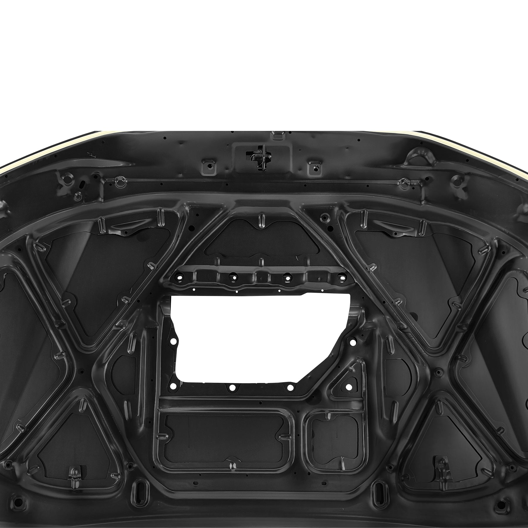 REPLACEMENT HOOD W HOLE, 2012, FOR TOYOTA FORTUNER, 67001-60490, (STEEL)
