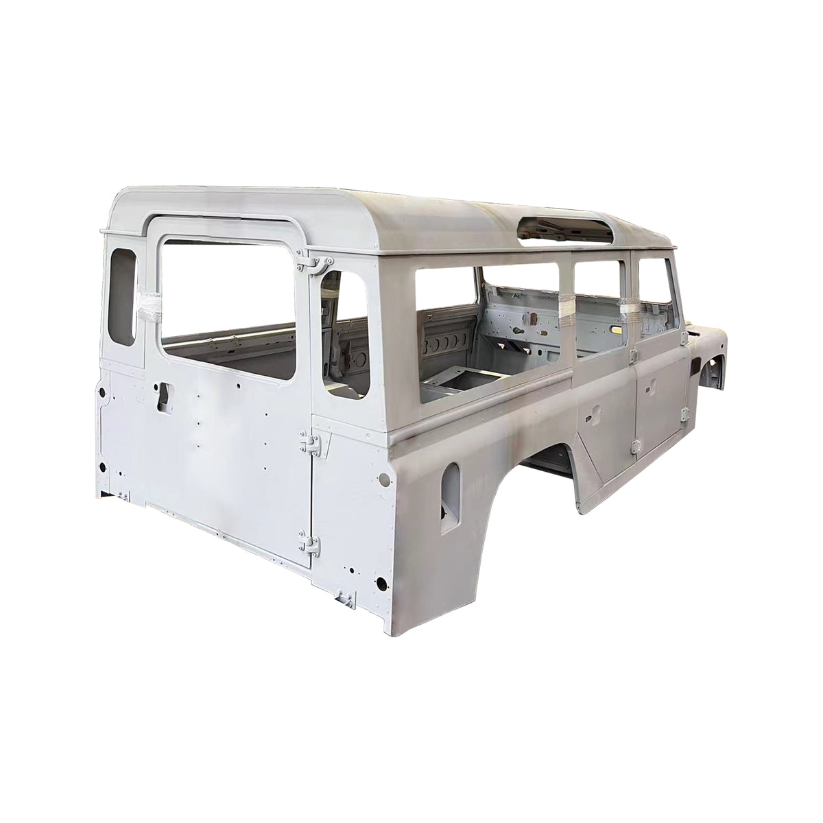 COMPLETE CAB WITH DOORS,WITH PRIMER, FOR LAND ROVER DEFENDER 110 TD4, (LHD), (ALUM+STEEL)