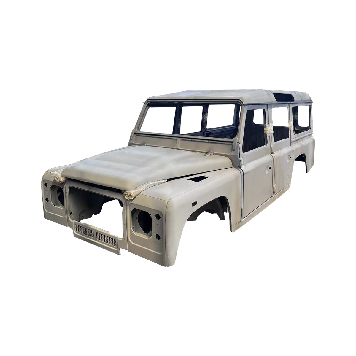 COMPLETE CAB WITH DOORS,WITH PRIMER, FOR LAND ROVER DEFENDER 110 TD4, (LHD), (ALUM+STEEL)