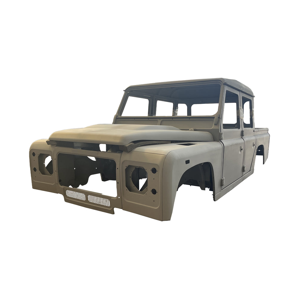 PICKUP COMPLETE CAB WITH DOORS‚WITH PRIMER, FOR LAND ROVER DEFENDER 110 TD4, (LHD), (ALUM+STEEL)