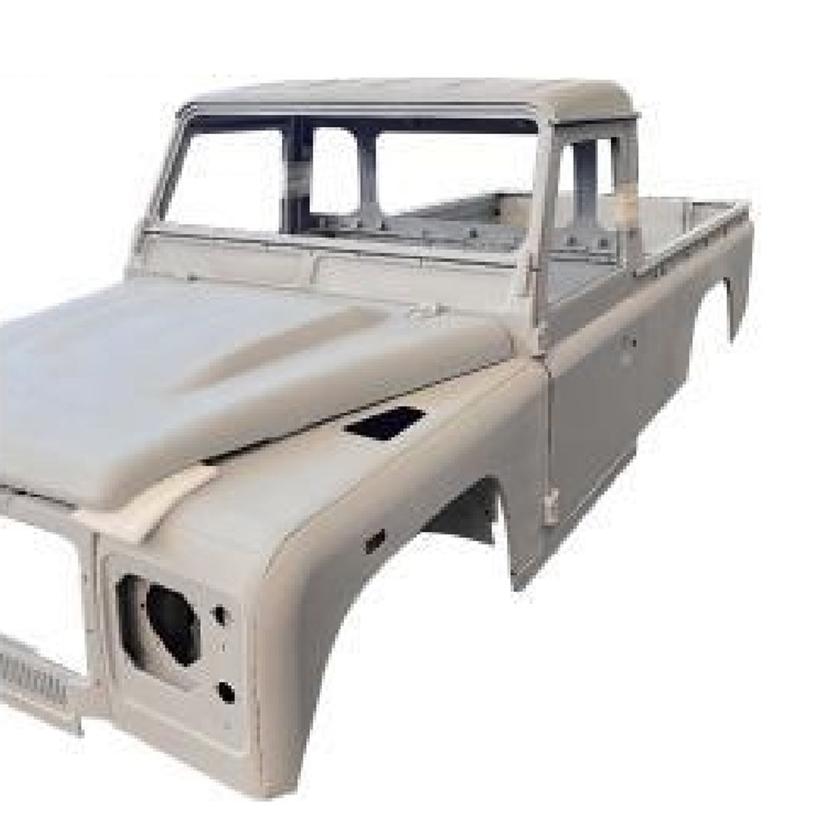 SINGLE ROW PICKUP COMPLETE CAB WITH DOORS‚WITH PRIMER(LHD), FOR LAND ROVER DEFENDER 110 TD4, (ALUM+STEEL)