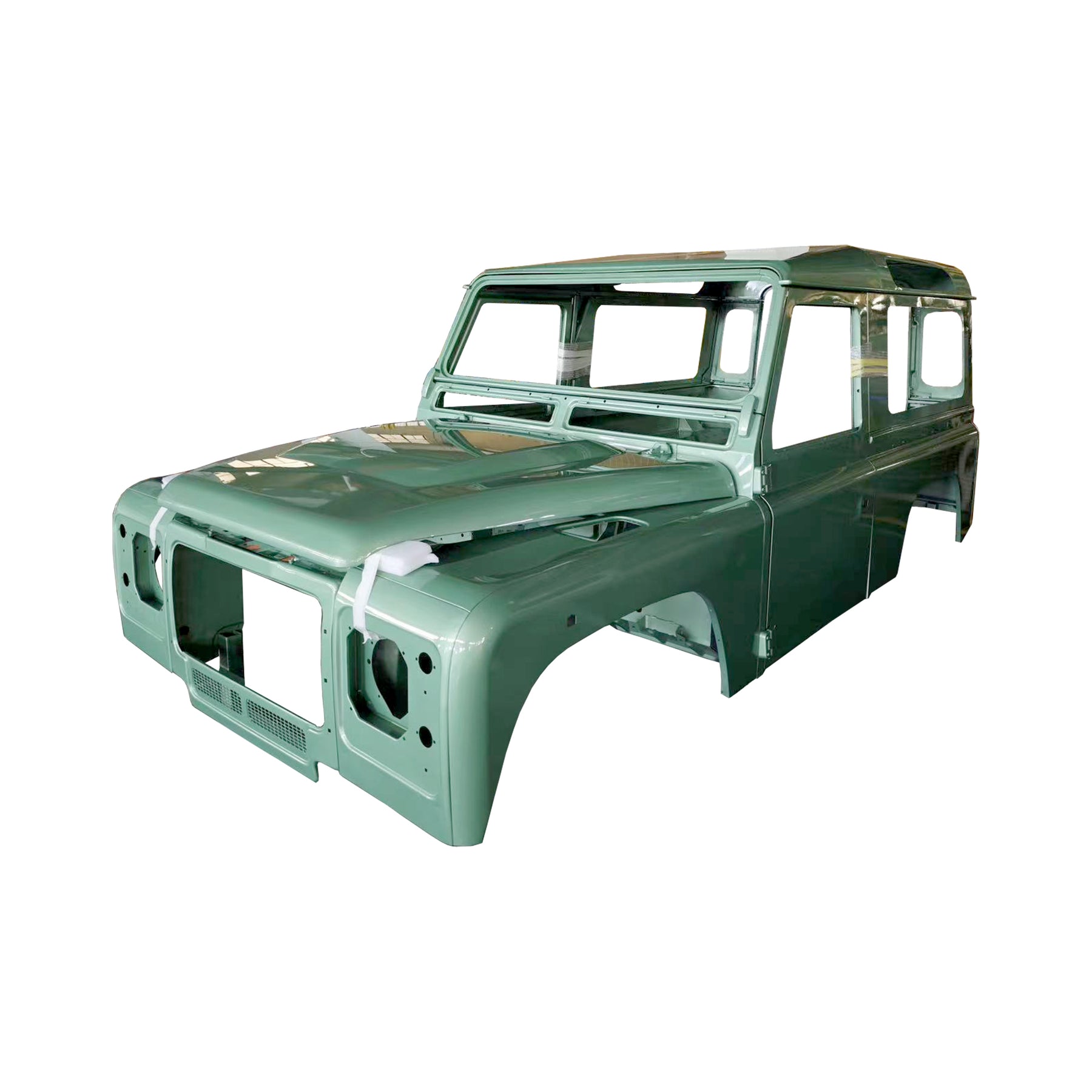 COMPLETE CAB WITH DOORS‚WITH PRIMER(LHD), FOR LAND ROVER DEFENDER 90 TD4, (ALUM+STEEL)